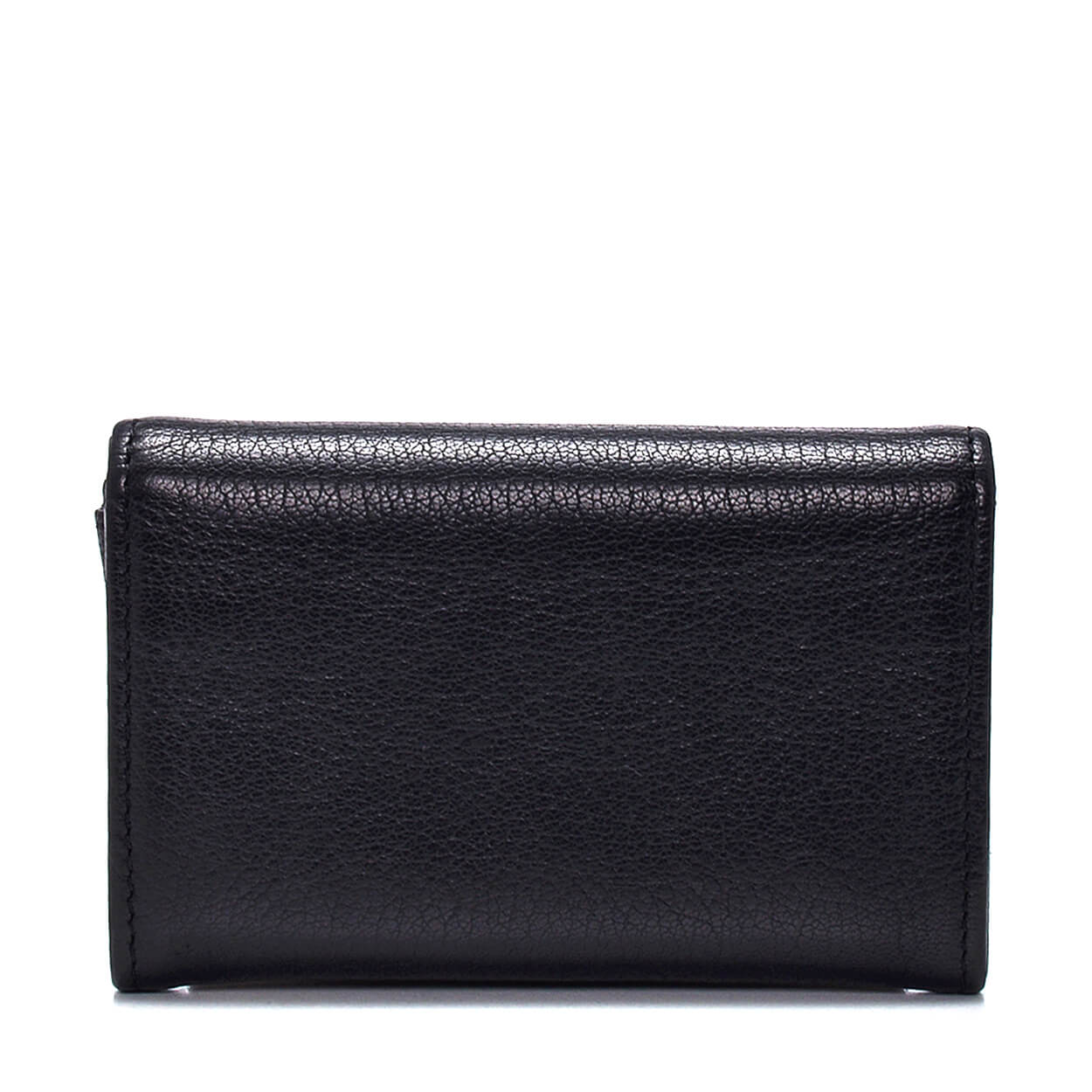 Chanel - Black Grained Leather CC Card Holder